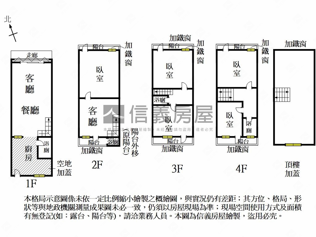 北區正四樓活巷優質透天房屋室內格局與周邊環境