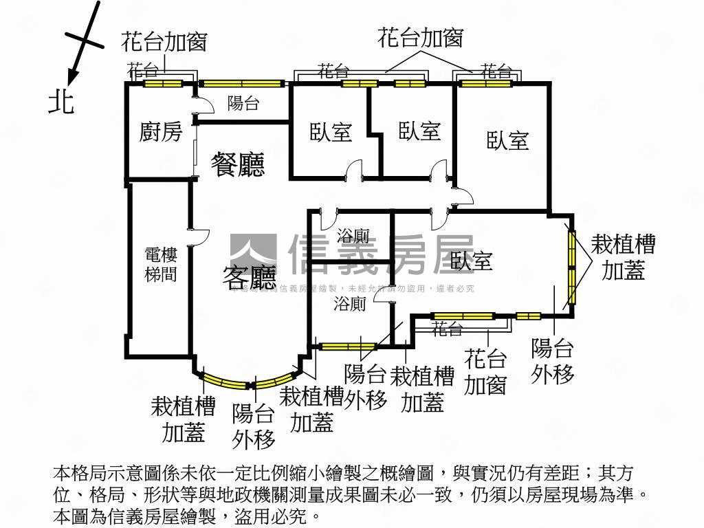 天母麗莊一層一戶房屋室內格局與周邊環境