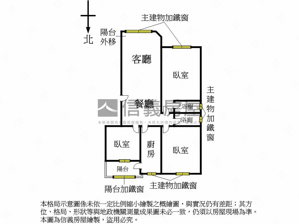 新莊站邊間稀有三房車位房屋室內格局與周邊環境