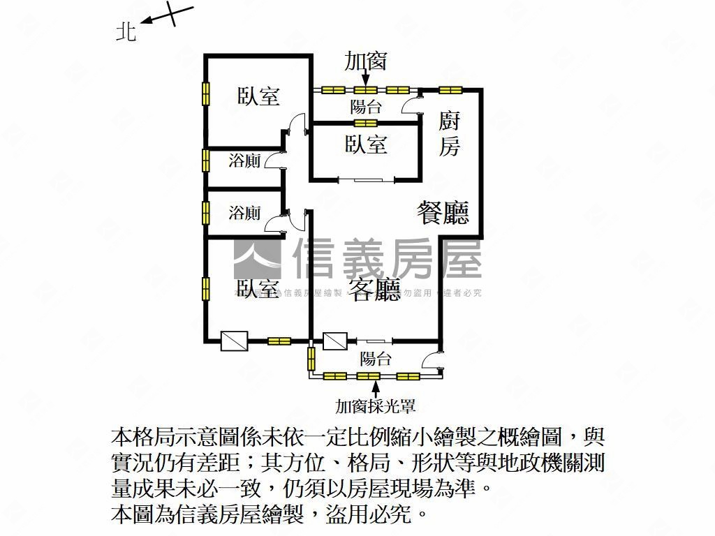 春福三房平面車位房屋室內格局與周邊環境