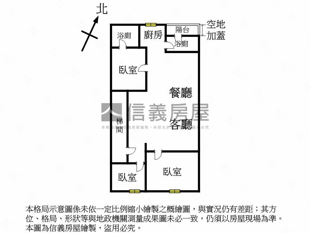 近生鮮超市漫步重劃區２樓房屋室內格局與周邊環境