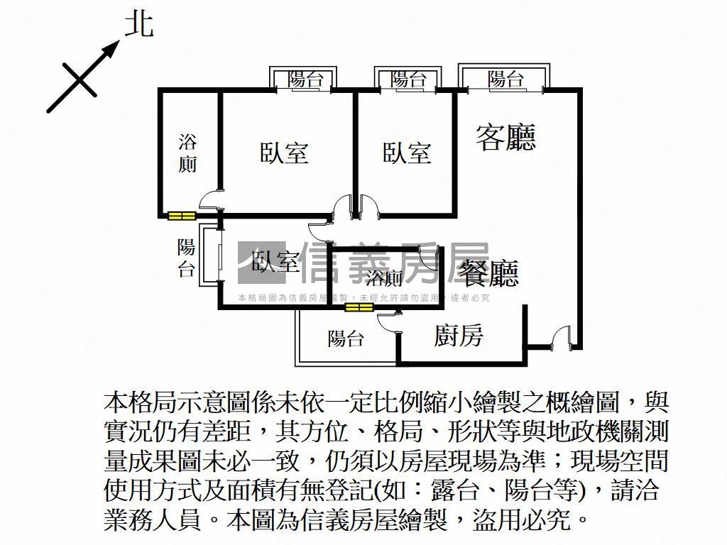 高樓視野質感美三房房屋室內格局與周邊環境