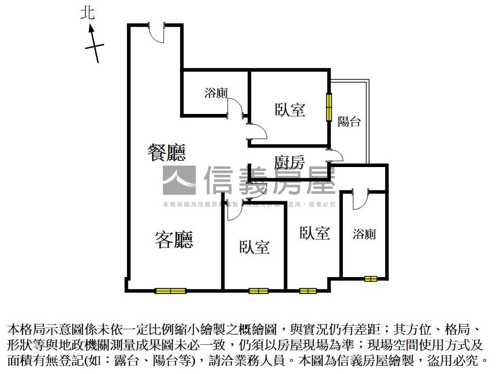 佳順寓安３樓３房平車房屋室內格局與周邊環境