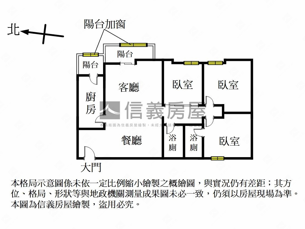 麗緻雅都大三房房屋室內格局與周邊環境