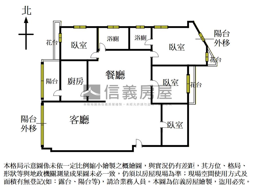 雙連捷運邊間４房＋車位房屋室內格局與周邊環境