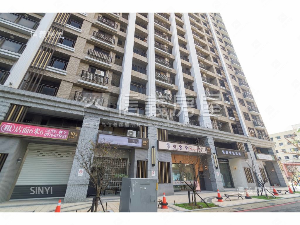 世中心兩房平面車位露臺戶房屋室內格局與周邊環境
