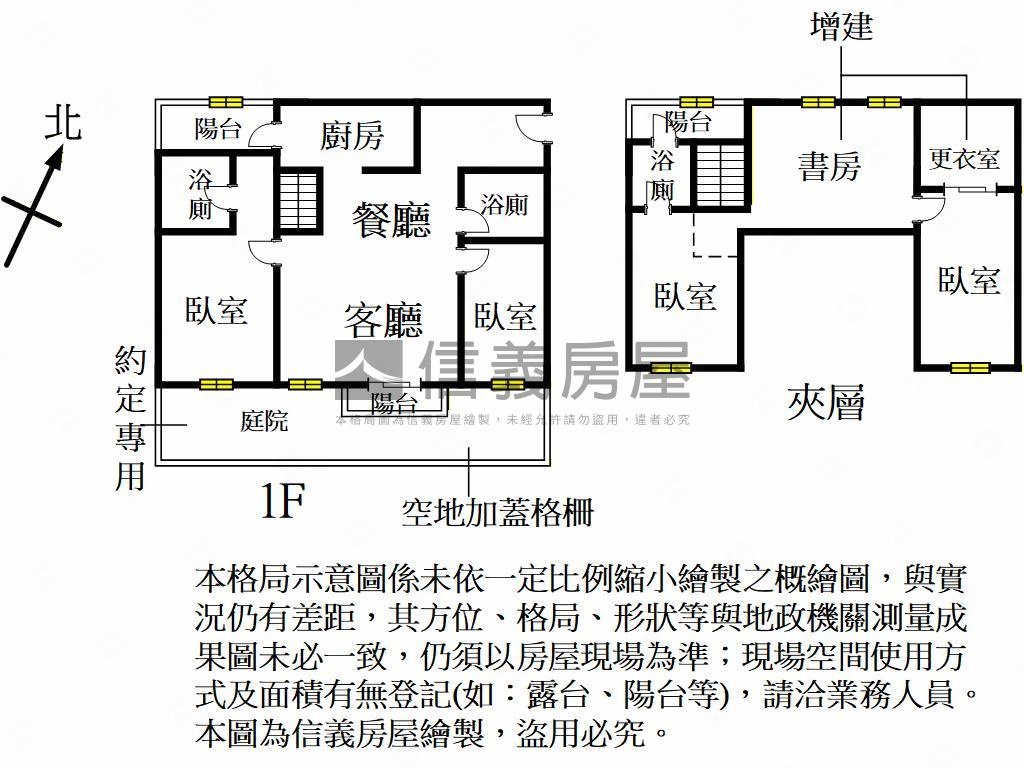 大清卓越挑高庭院戶房屋室內格局與周邊環境