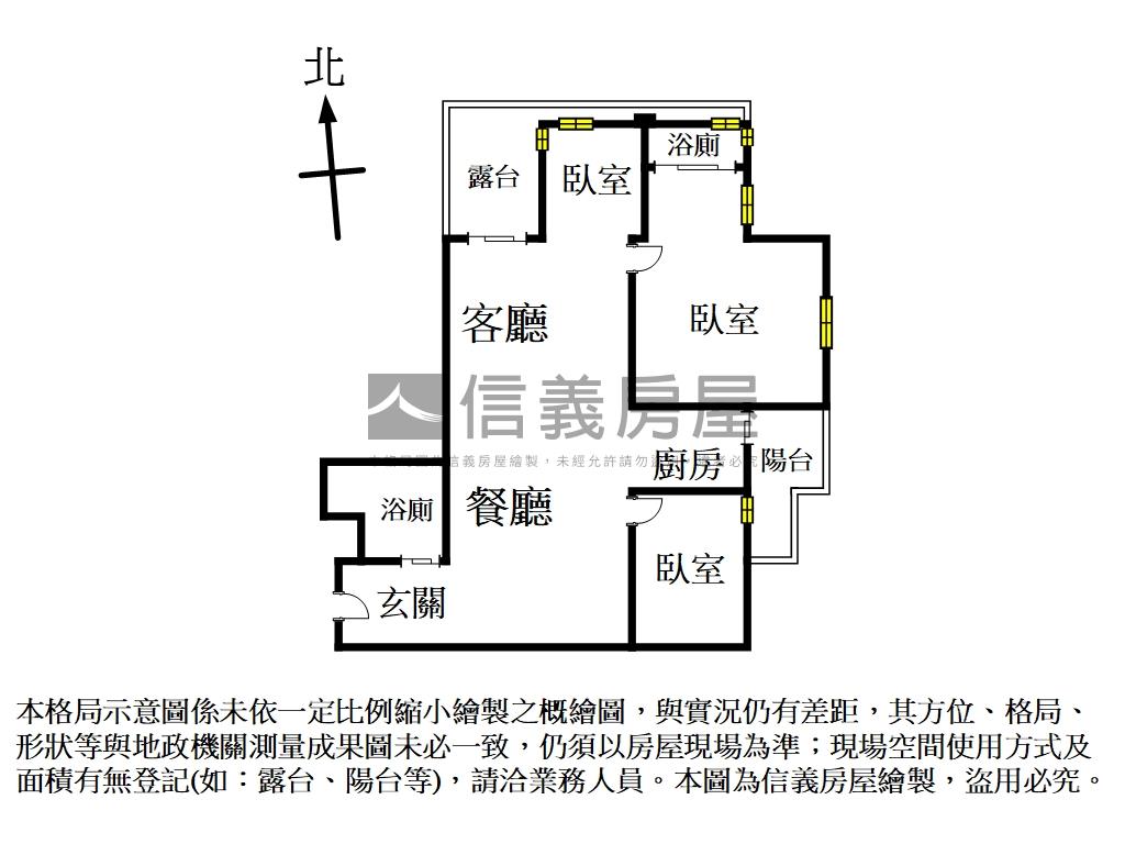 銀河溪流潺潺邊間三房房屋室內格局與周邊環境