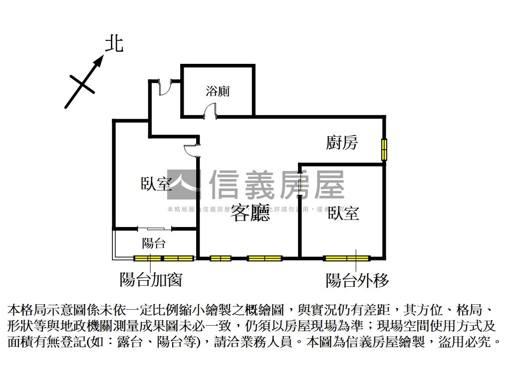 小資首選電梯兩房房屋室內格局與周邊環境