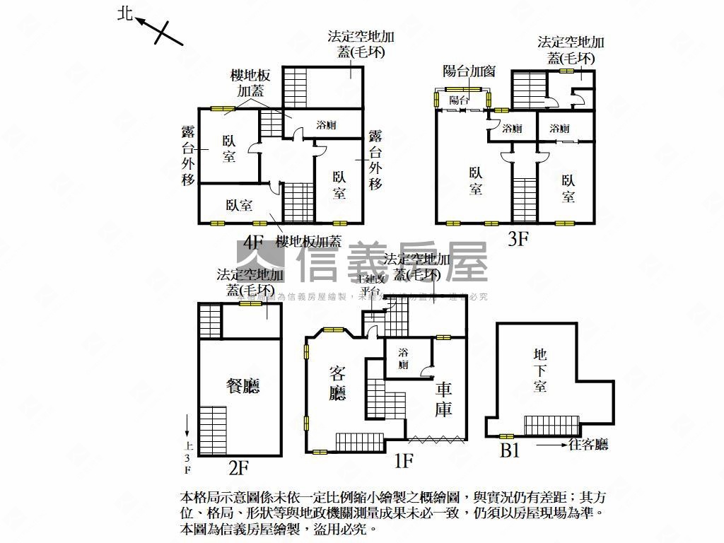 龍山邊間車庫別墅房屋室內格局與周邊環境