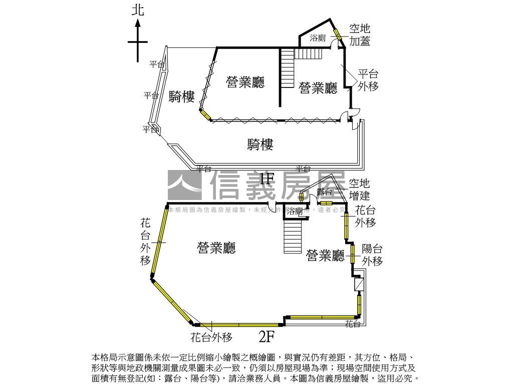 忠明忠太十字路口角間店面房屋室內格局與周邊環境