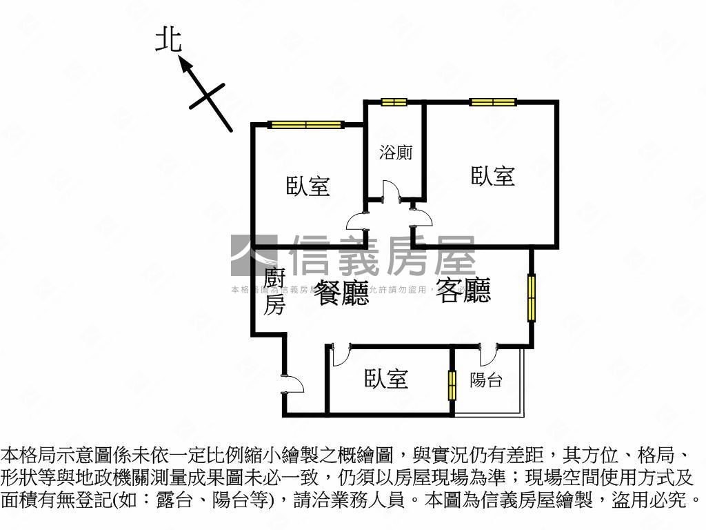 ７ＵＰ稀有三房平車帝王戶房屋室內格局與周邊環境