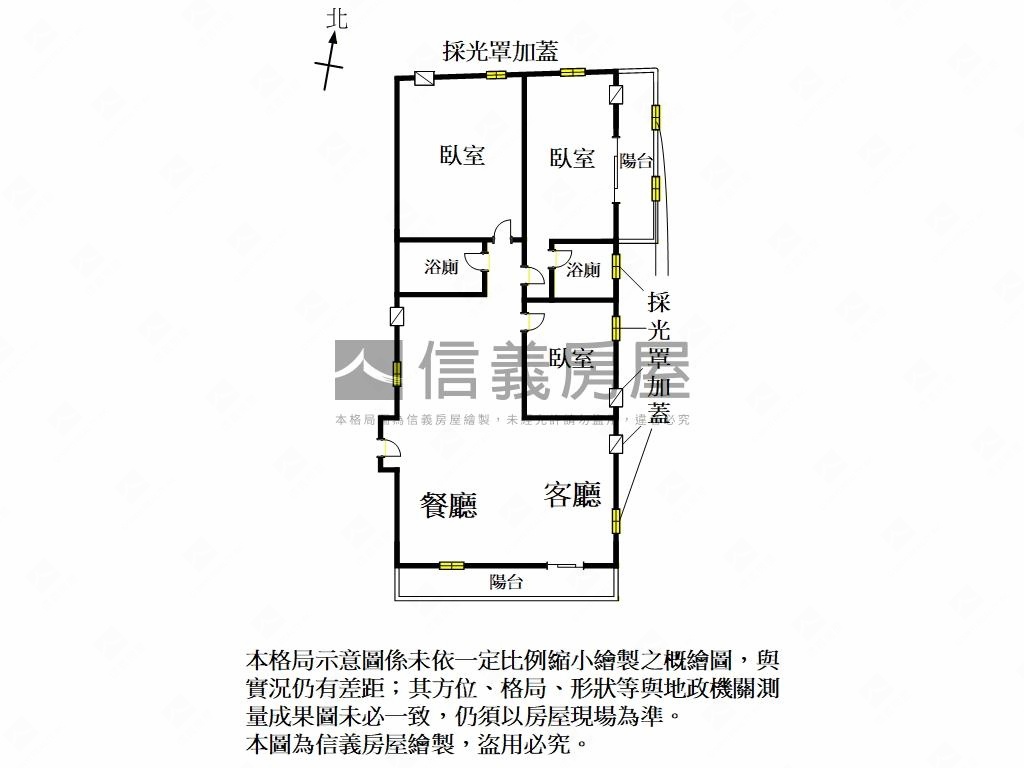 ✨北區｜邊間採光三房雙車房屋室內格局與周邊環境