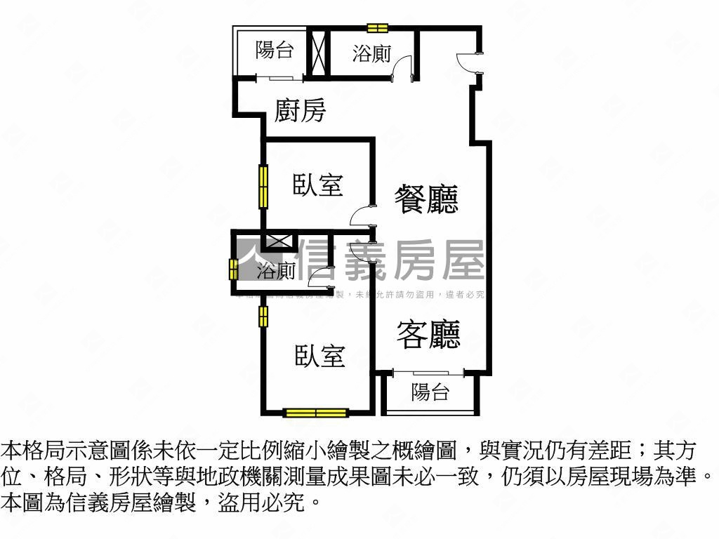 日初莊園－景觀兩房平車Ｂ房屋室內格局與周邊環境