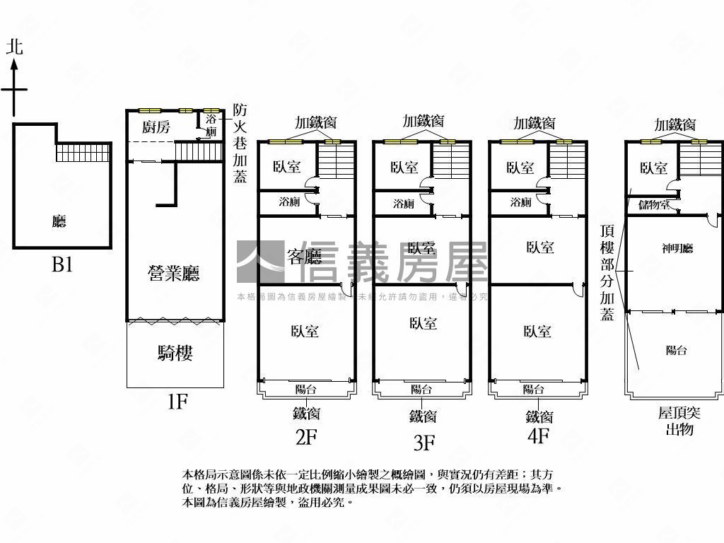 天津山西☆商１☆朝南透店房屋室內格局與周邊環境