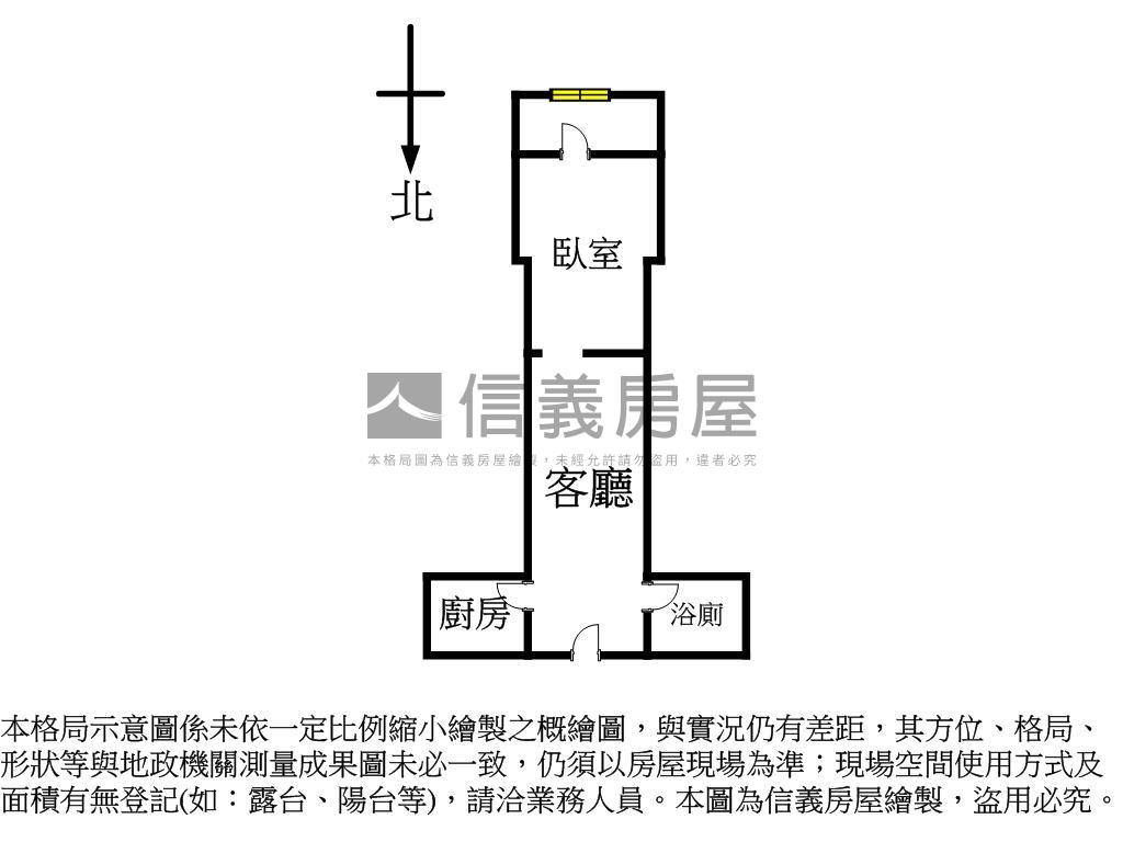 小資首選一房一廳一衛房屋室內格局與周邊環境