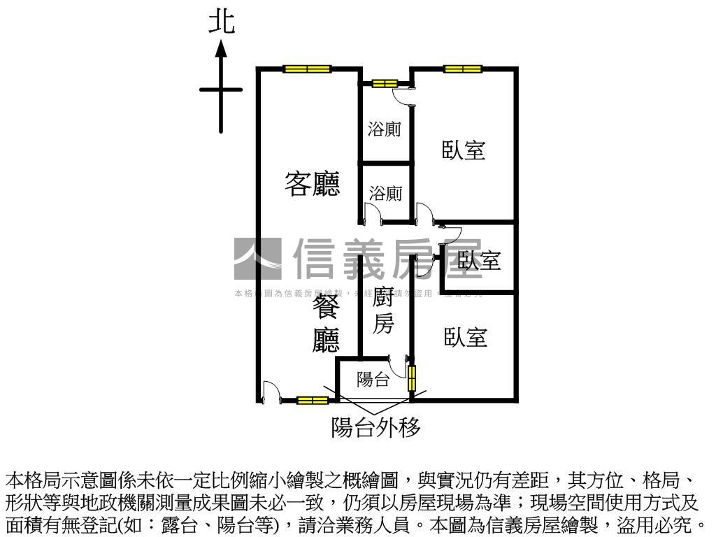 科工館高樓層市景明亮三房房屋室內格局與周邊環境