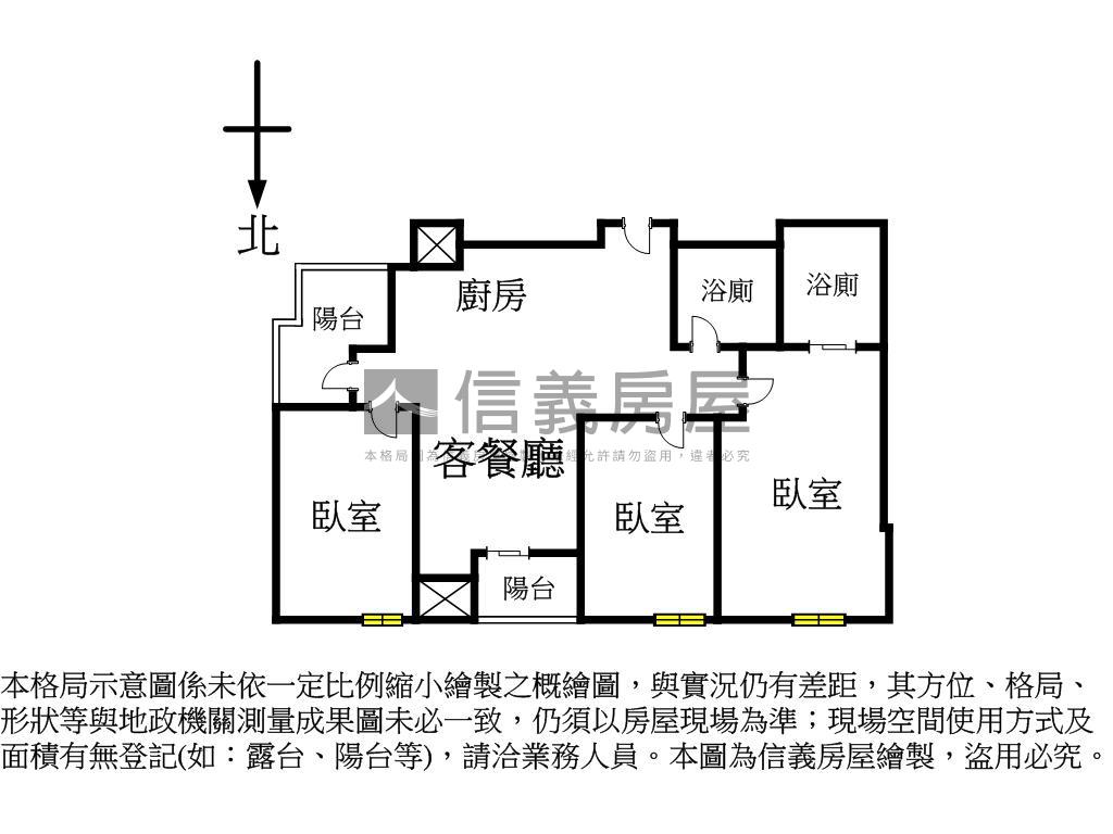 新☆松江揚昇經典三房車位房屋室內格局與周邊環境
