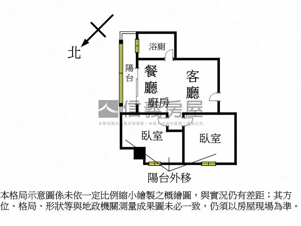 六張犁近捷運電梯２房房屋室內格局與周邊環境