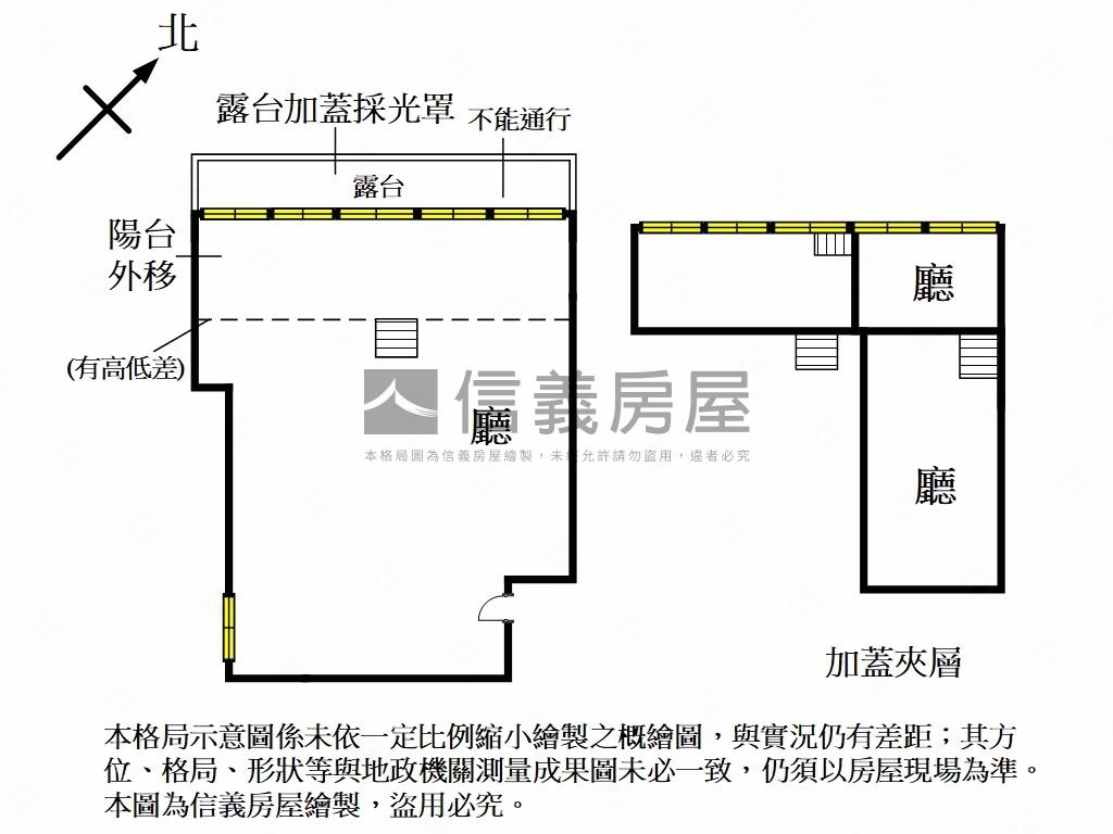 高樓美景挑高辦公房屋室內格局與周邊環境