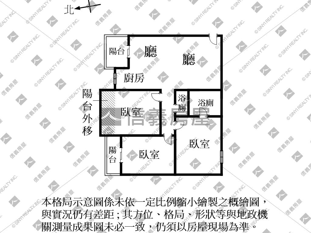 近金城國中採光三房車位房屋室內格局與周邊環境