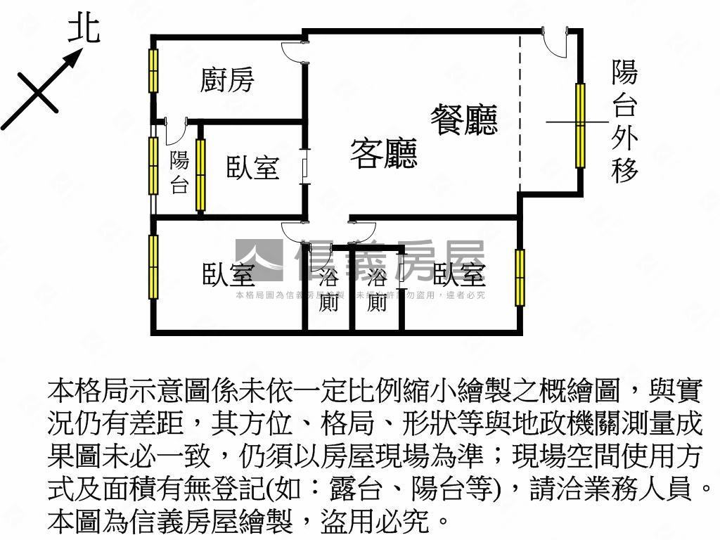 涵碧賞三房車位房屋室內格局與周邊環境