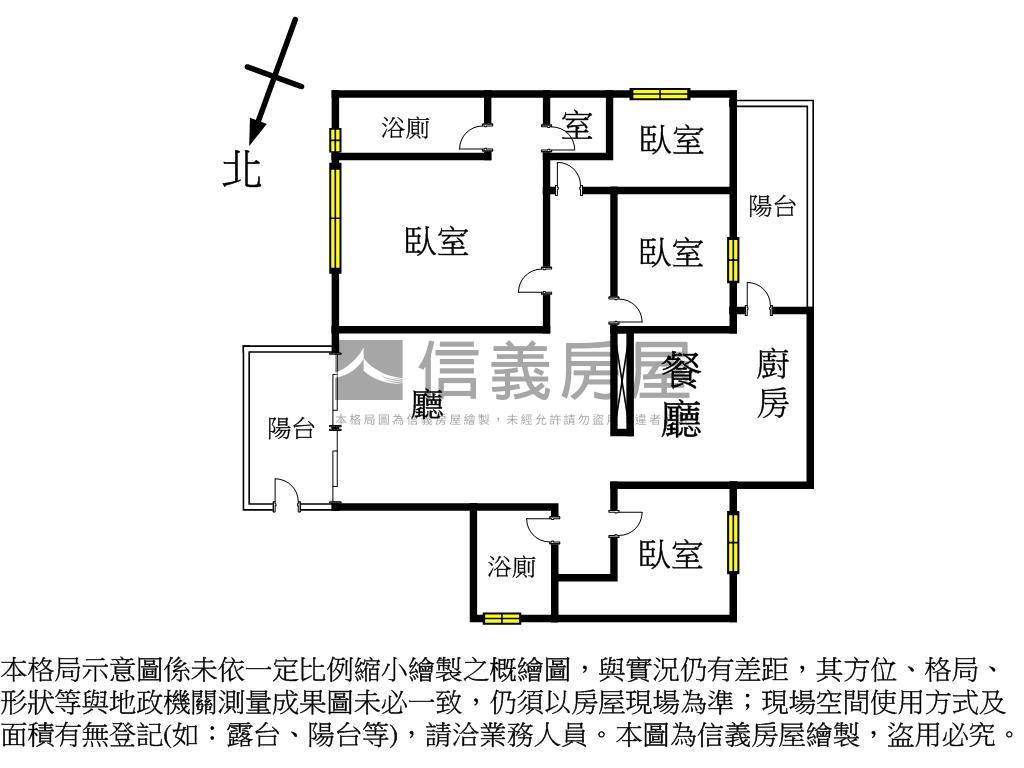 全誠建設四房平車房屋室內格局與周邊環境