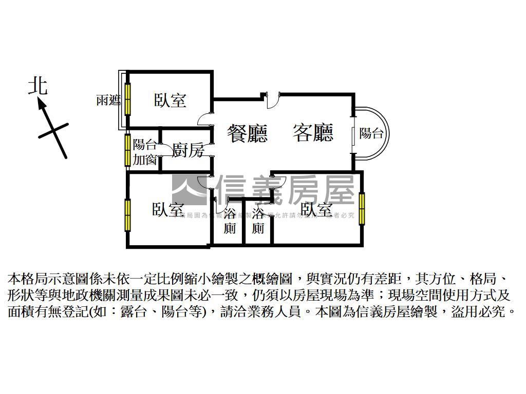 都會時尚經典．三房房屋室內格局與周邊環境