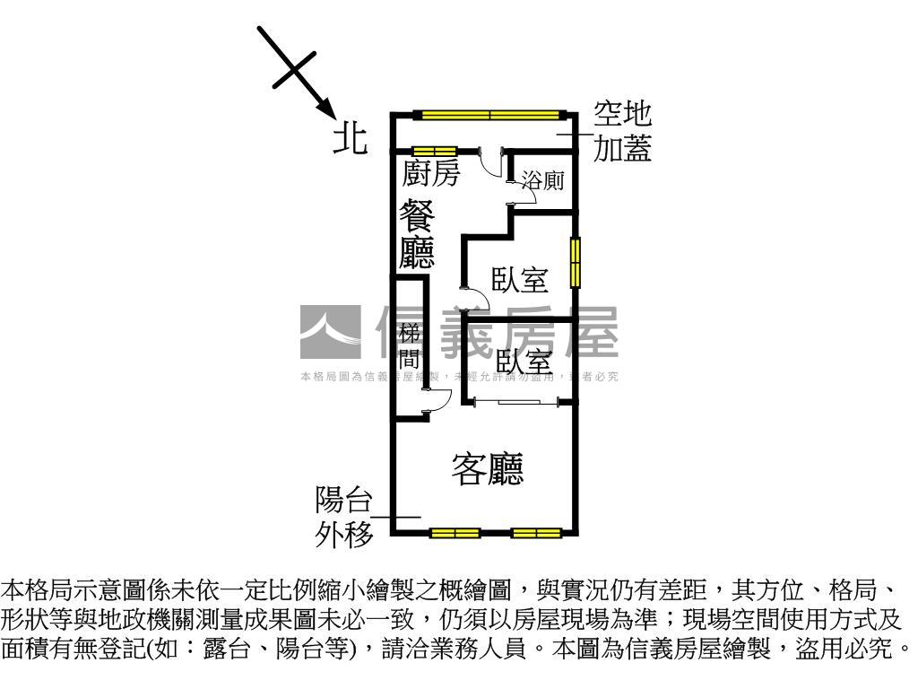 板橋大勇街公寓２房房屋室內格局與周邊環境