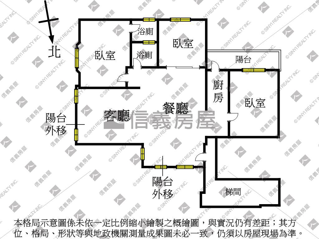 建成路稀有大三房車位房屋室內格局與周邊環境