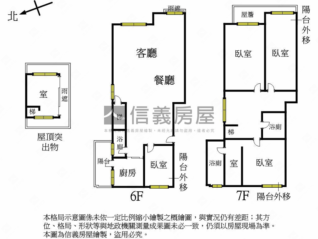 北大喆園．百坪星空樓中樓房屋室內格局與周邊環境