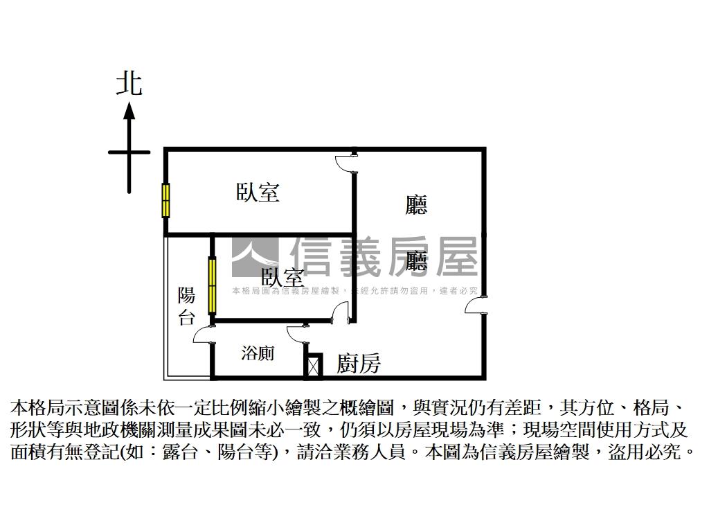 全坤１０１高樓兩房房屋室內格局與周邊環境