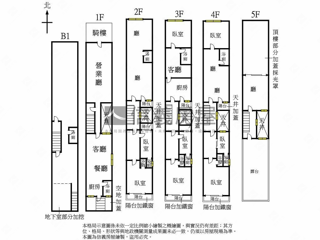 中正路大土地持份透天店面房屋室內格局與周邊環境
