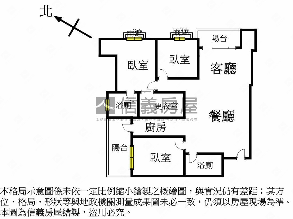 朝陽大地＊遠雄耶魯３房房屋室內格局與周邊環境