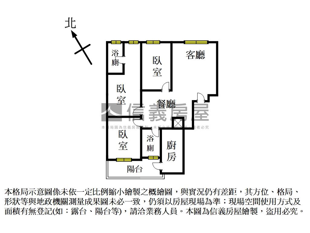 近高鐵協盛大聚三房美屋房屋室內格局與周邊環境