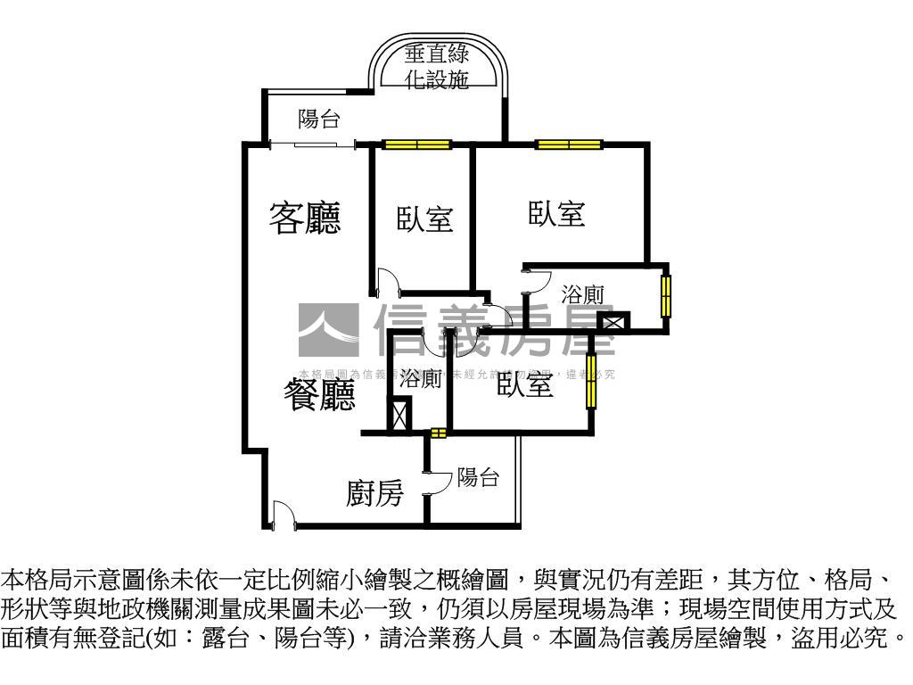 中央公園旁之序三房雙平車房屋室內格局與周邊環境
