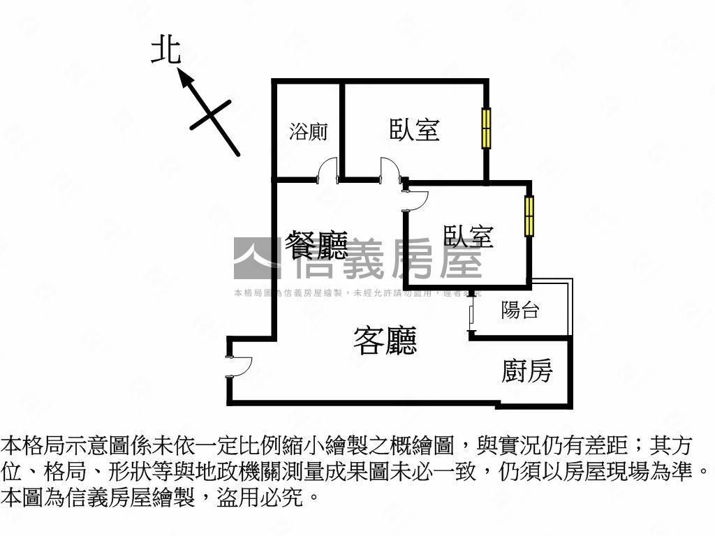 勝興豐境兩房附平面車位房屋室內格局與周邊環境