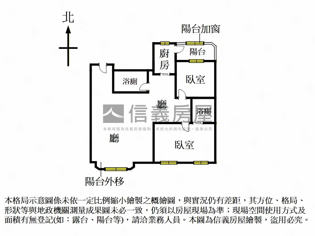 希望之河高樓雙衛河景兩房房屋室內格局與周邊環境