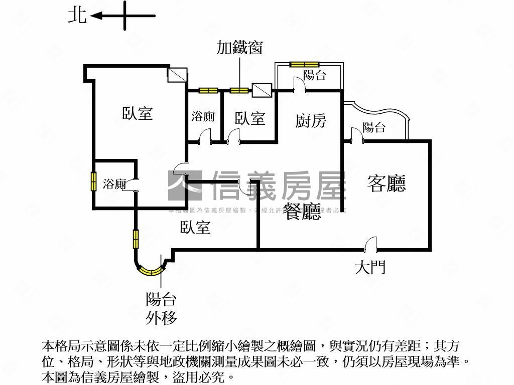 名人山水美美三房房屋室內格局與周邊環境