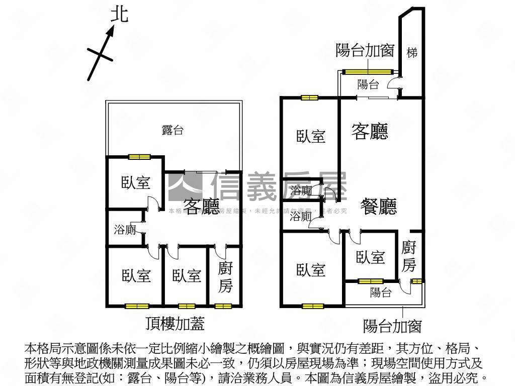 長安街的方正ＲＣ頂加讚房屋室內格局與周邊環境