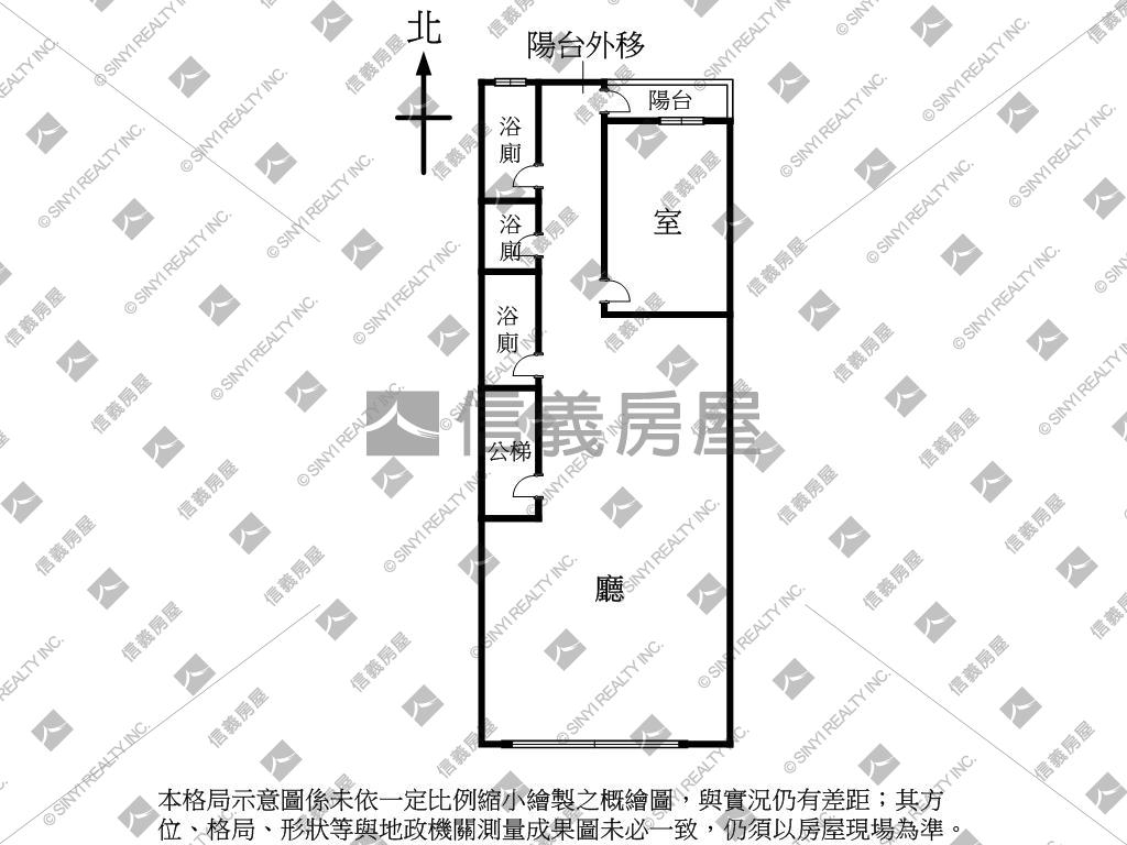 近捷運市政府站公寓３Ｆ房屋室內格局與周邊環境