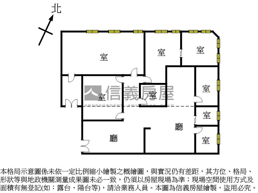亞灣中華經貿百坪商辦房屋室內格局與周邊環境