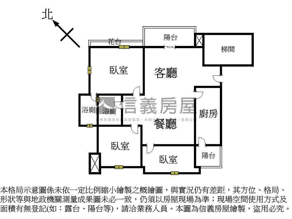 伯爵特區三房車位房屋室內格局與周邊環境