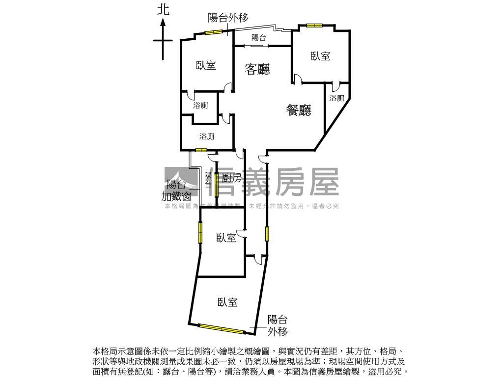 一層一戶獨棟華廈四房車位房屋室內格局與周邊環境