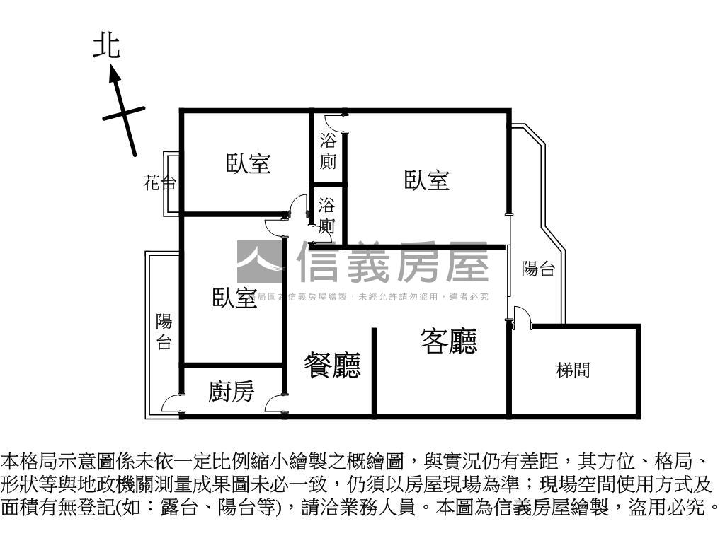 世紀龍門中高樓層整理三房房屋室內格局與周邊環境