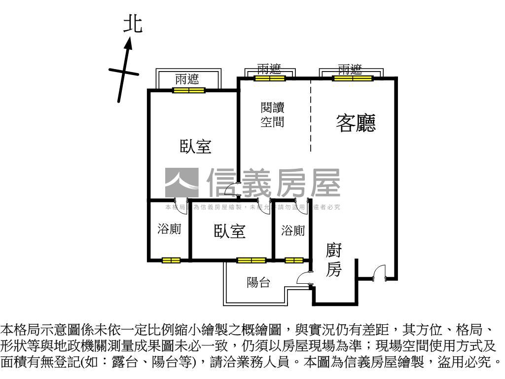 草悟道景觀美二房平車房屋室內格局與周邊環境