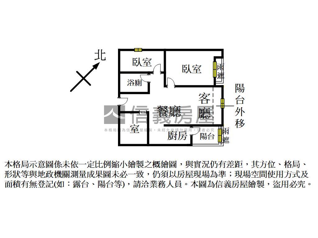 梵谷星空景觀兩房加一室房屋室內格局與周邊環境
