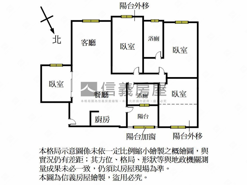 關新北歐高樓四房附雙車位房屋室內格局與周邊環境