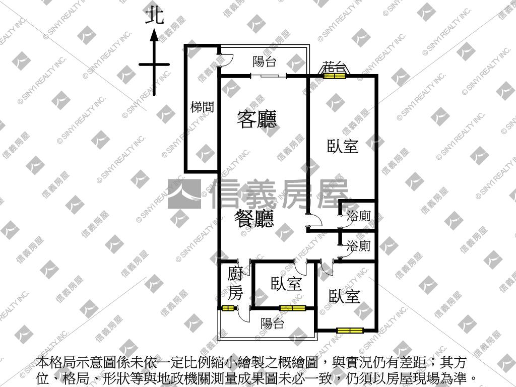 稀有好柏村三房車位房屋室內格局與周邊環境