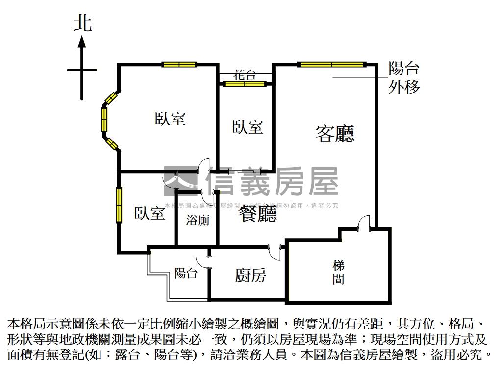 近捷運關渡山水３房房屋室內格局與周邊環境